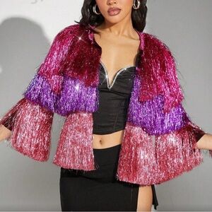 Colorful Fringe Jacket